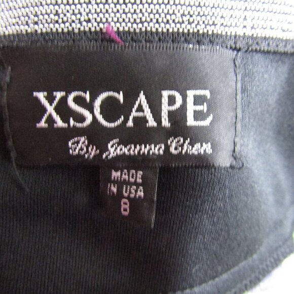 VTG Xscape 8 STRAPLESS Mermaid Jeweled Trumpet Prom Formal Purple Maxi Dress - Picture 9 of 12